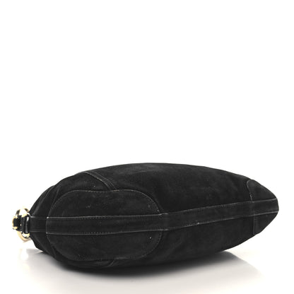 Prada Scamosciato Suede Hobo Black 3 of 9