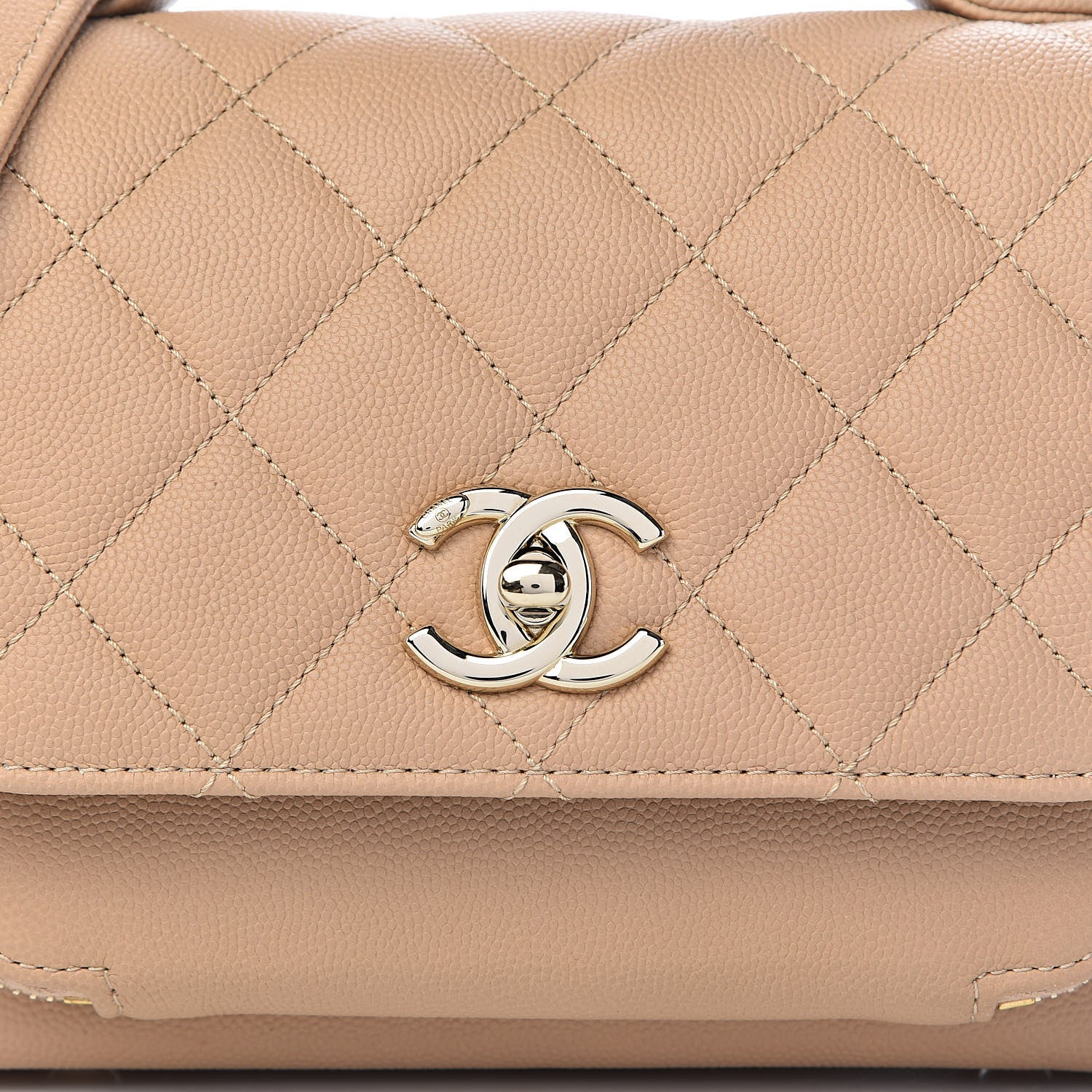 Chanel Caviar Quilted Small Business Affinity Flap Beige 12 of 12