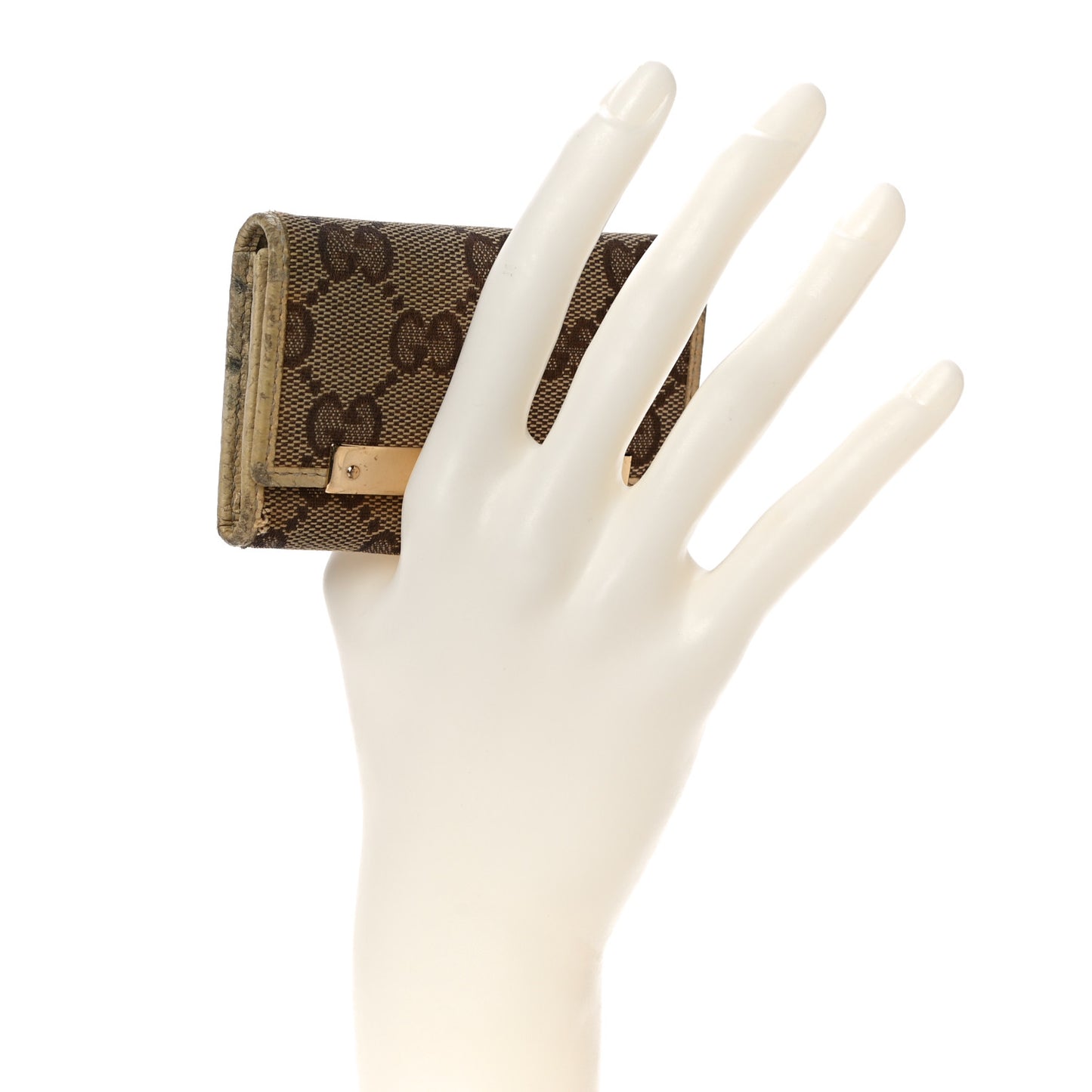 GG Supreme Monogram 6 Key Holder Case Off White