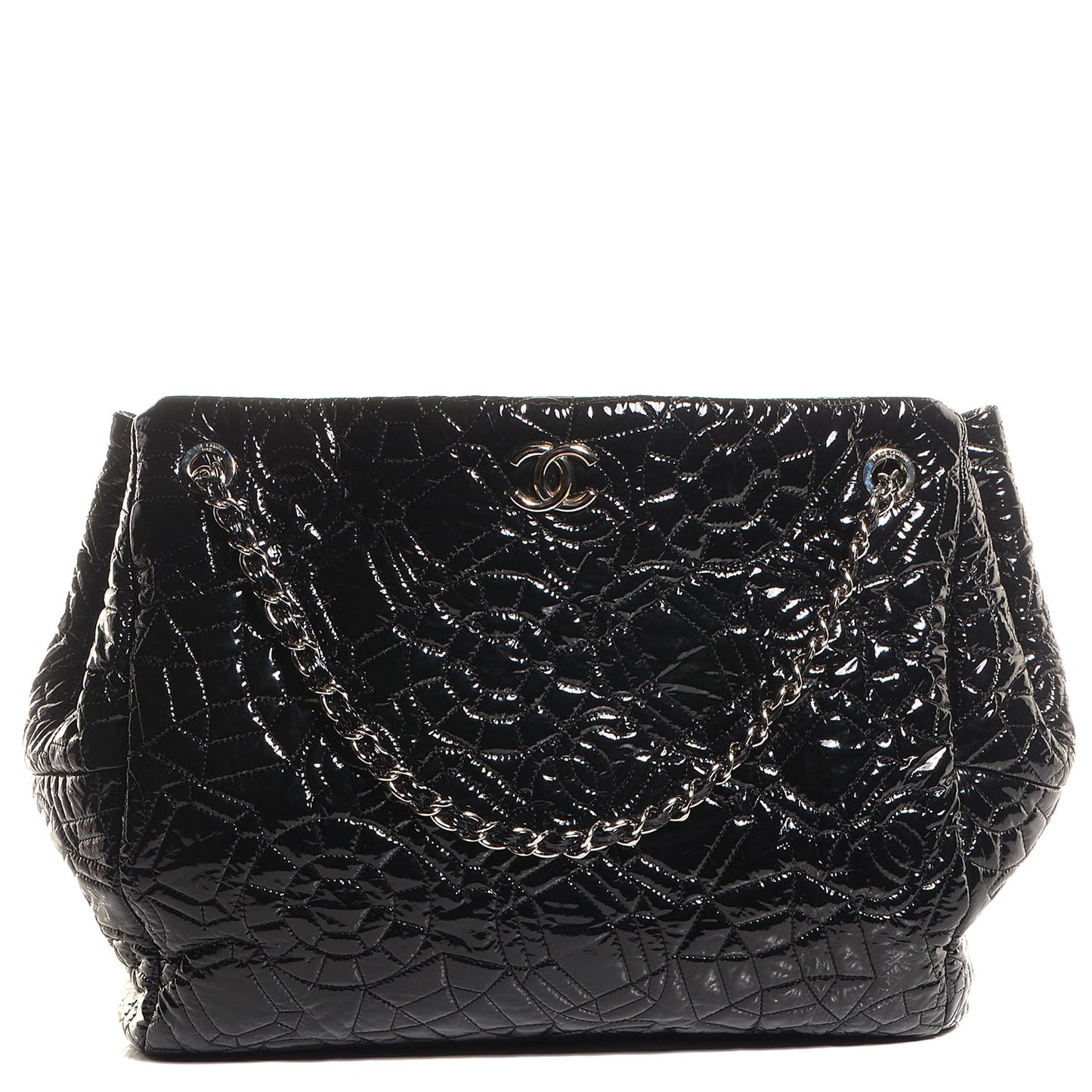 Vinyl Graphic Edge Tote Black