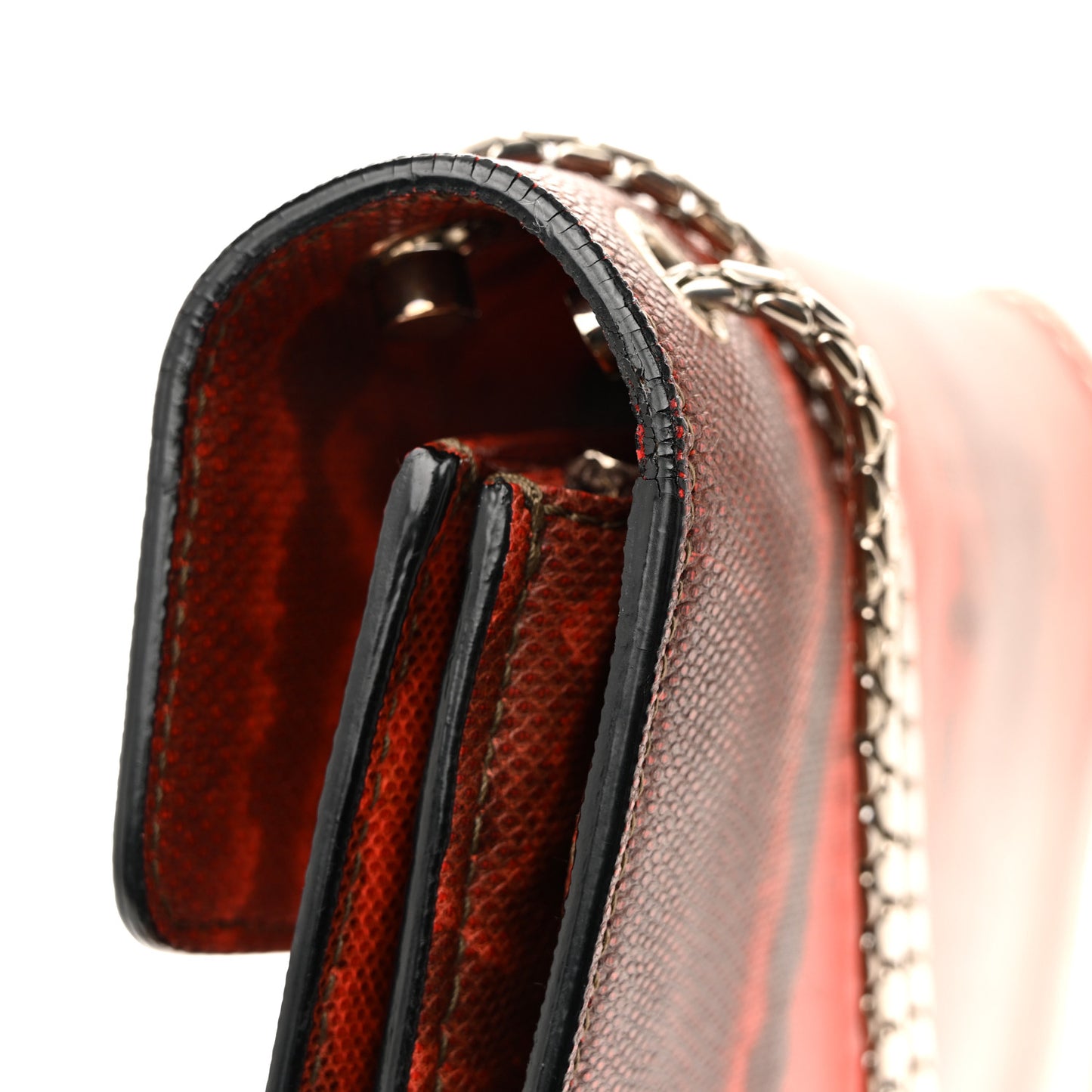 Karung Serpenti Forever Large Shoulder Bag Red