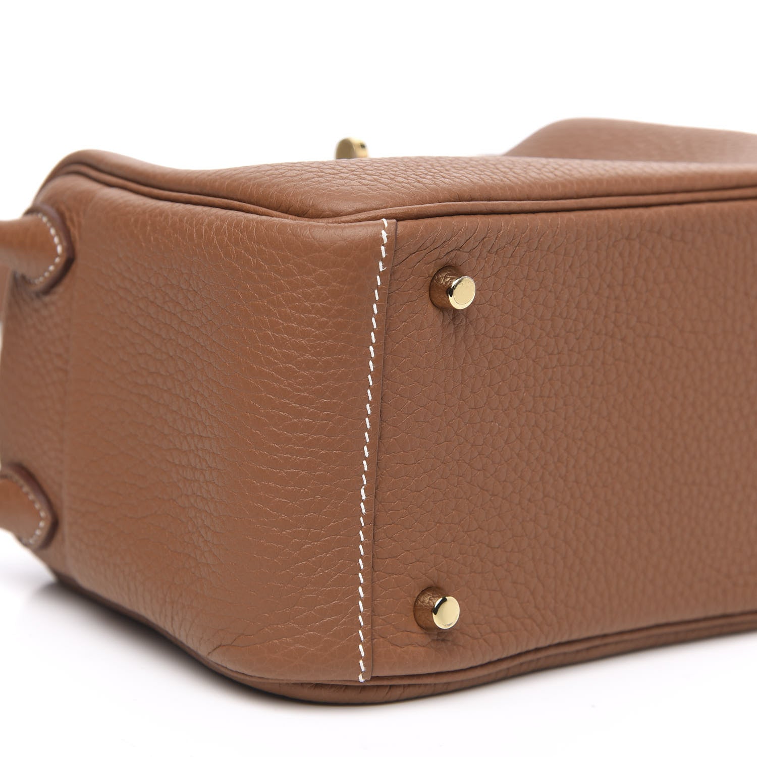 Hermes Taurillon Clemence Mini Lindy 20 Gold 7 of 9