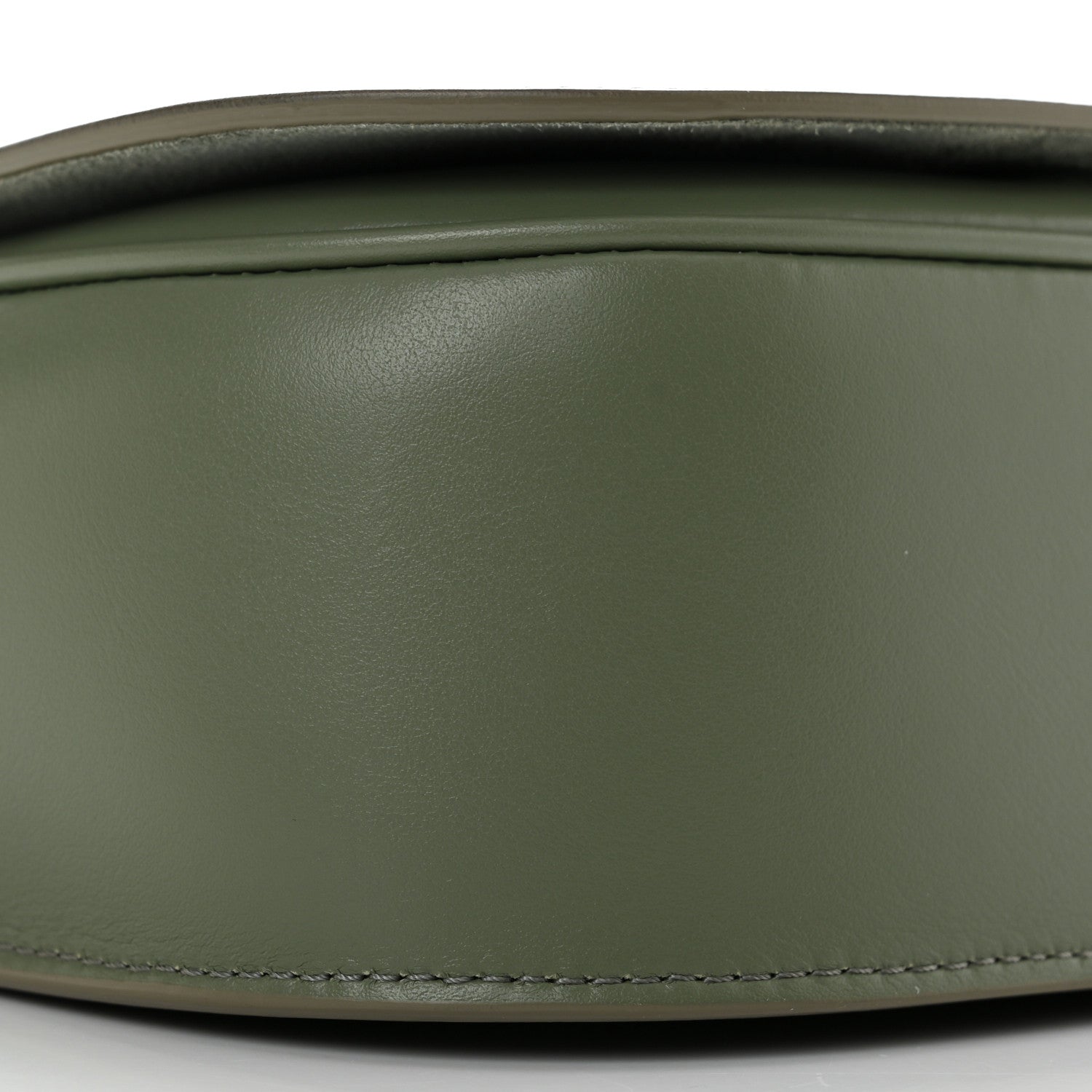Celine Smooth Calfskin Cuir Triomphe Folco Crossbody Bag Army Green 9 of 12