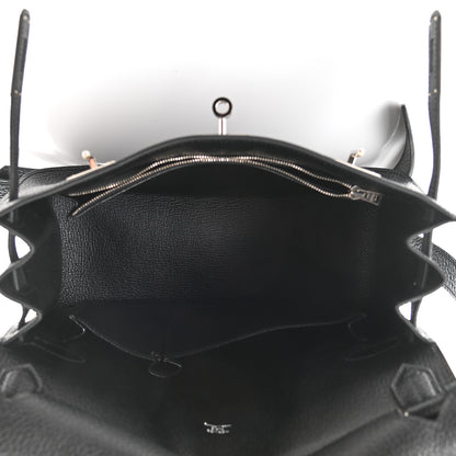 Hermes Taurillon Clemence Jypsiere 28 Black 5 of 10