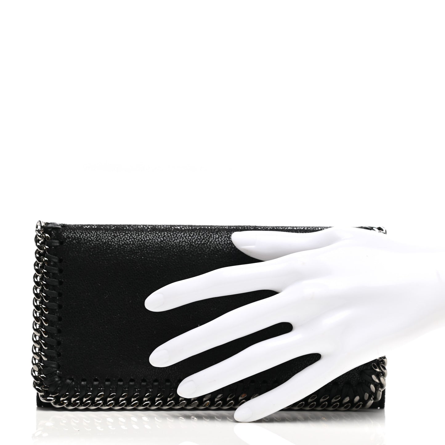 Shaggy Deer Falabella Flap Wallet Black