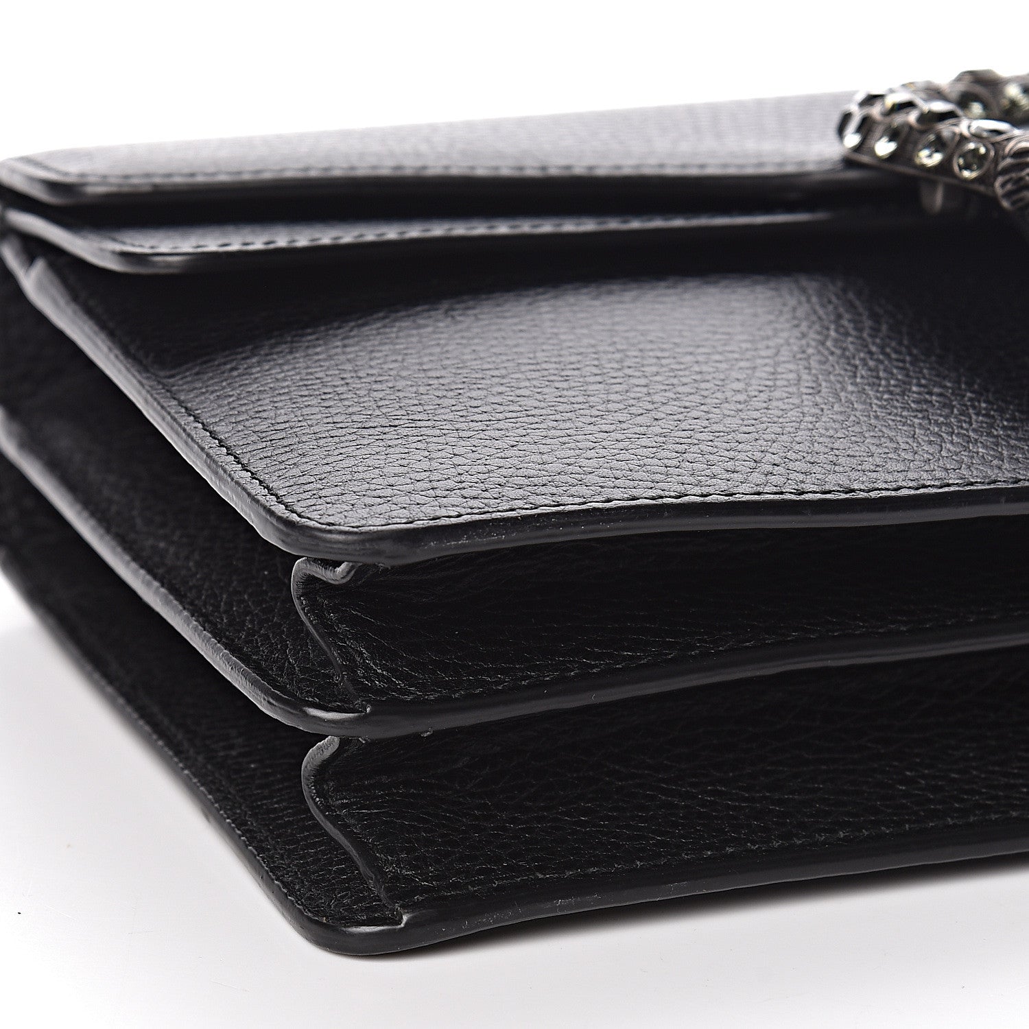 Gucci Pebbled Calfskin Small Dionysus Shoulder Bag Black 8 of 10