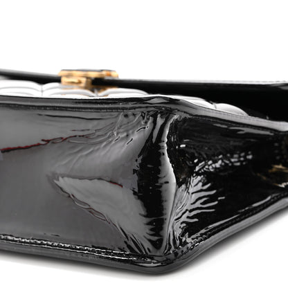 Chanel Patent Quilted Graphic Catch Flap Black 10 of 10