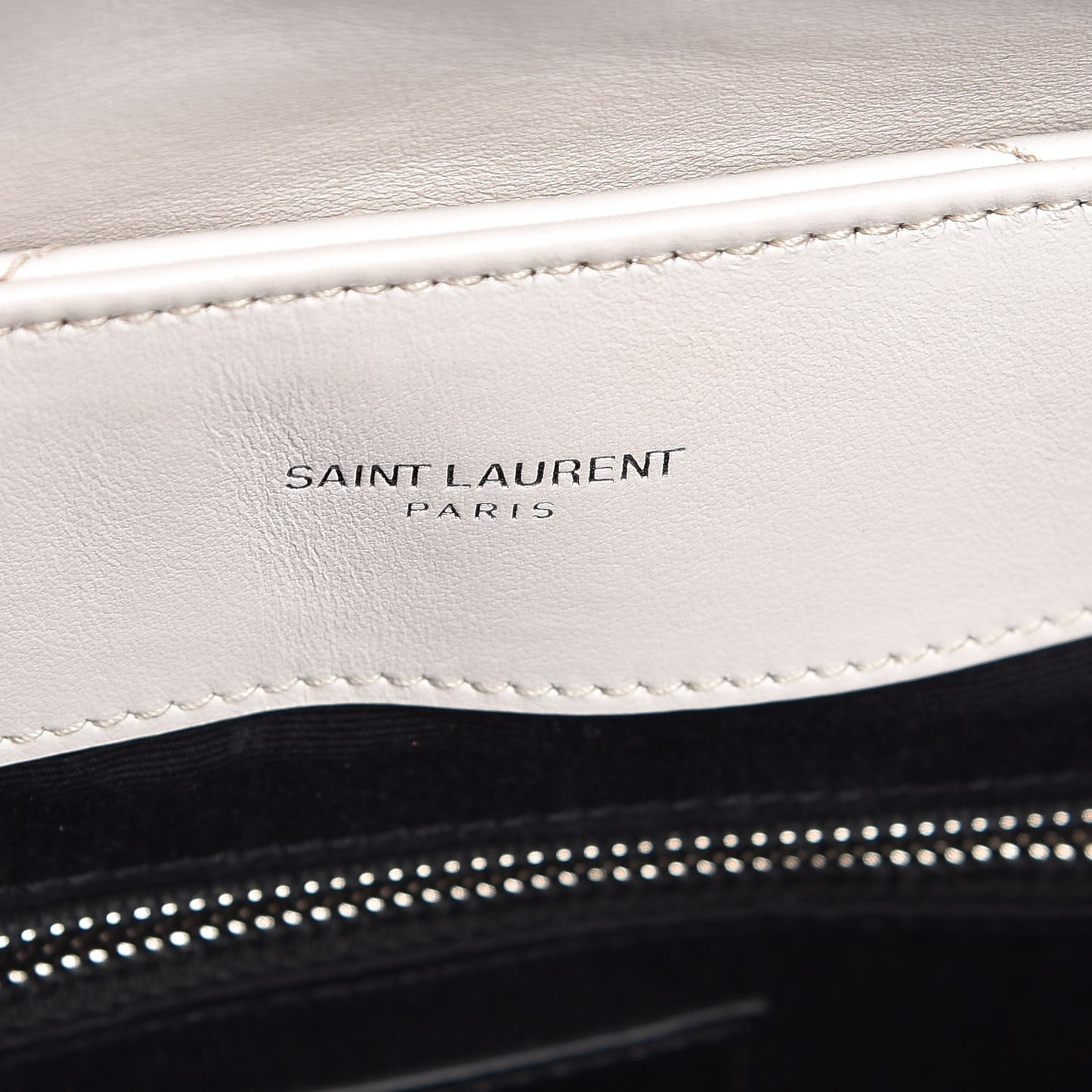 Calfskin Y Quilted Monogram Medium Loulou Chain Satchel Ivory