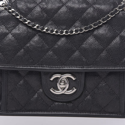 Chanel Caviar Quilted Mini French Riviera Flap Black 8 of 12