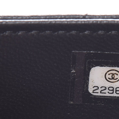 Chanel Lambskin Quilted Classic Zip Pouch Black 7 of 7