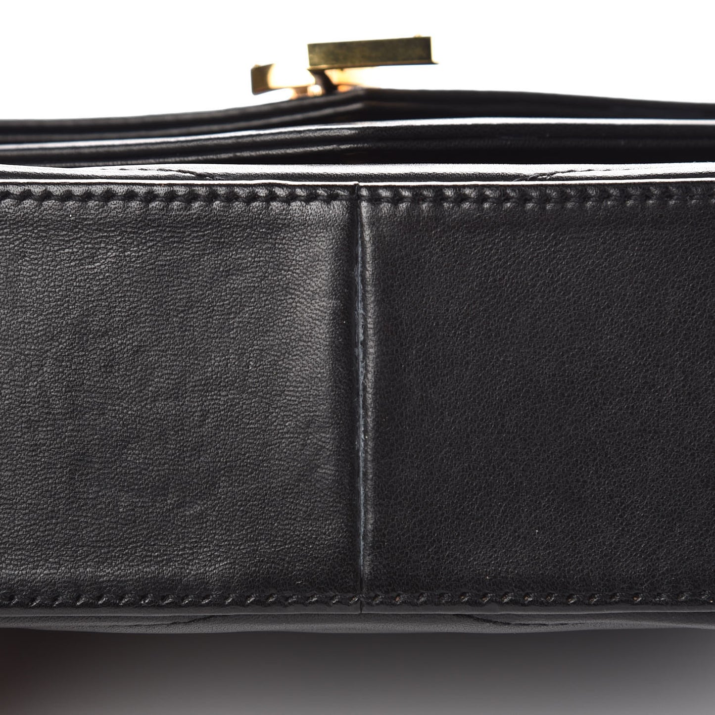 Lambskin Matelasse Chevron Monogram Small Sulpice Bag Black