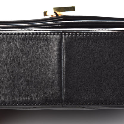 Saint Laurent Lambskin Matelasse Chevron Monogram Small Sulpice Bag Black 8 of 9