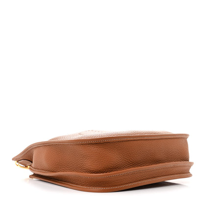 Hermes Taurillon Clemence Evelyne III PM Gold 4 of 11