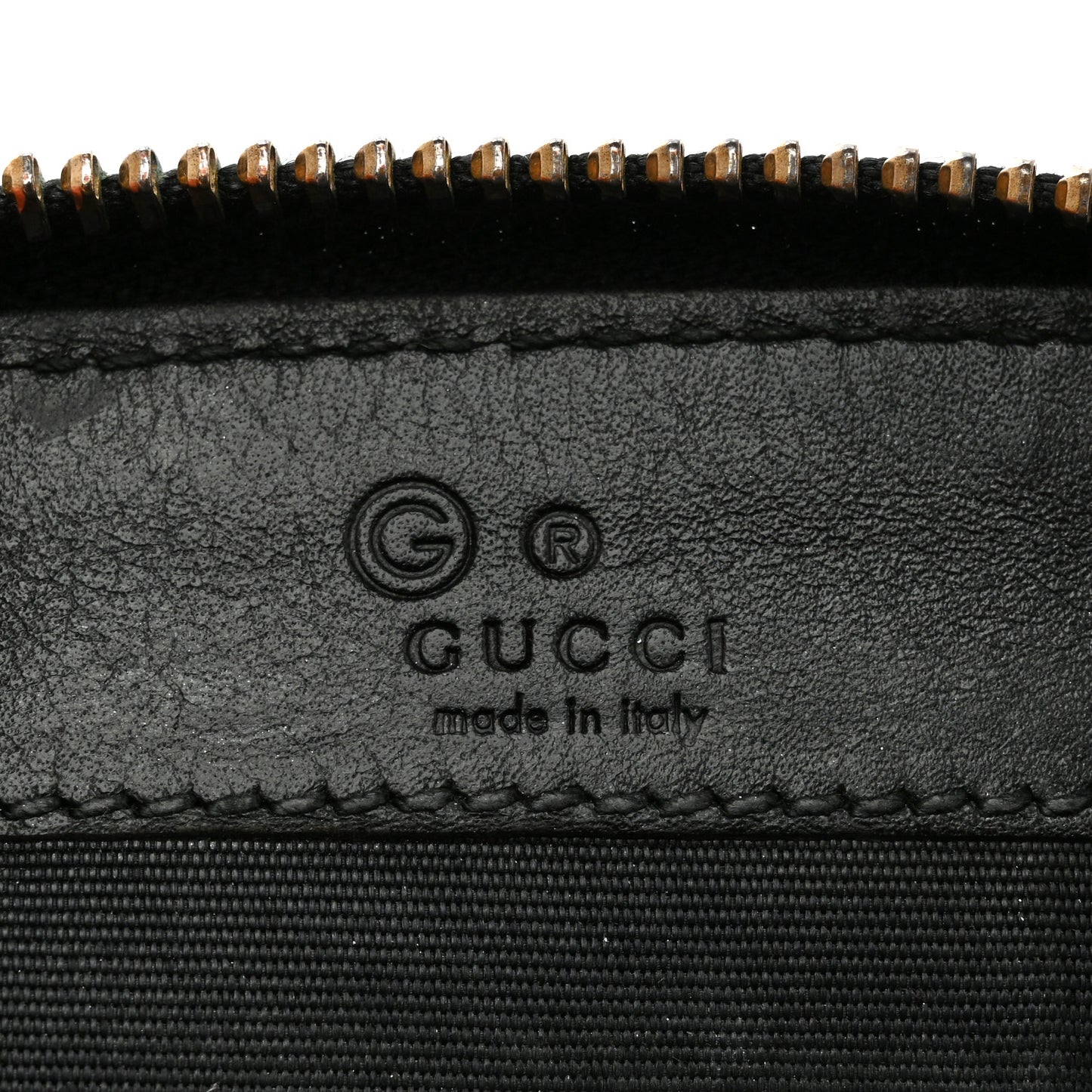 Guccissima Zip Around Coin Purse Wallet Black