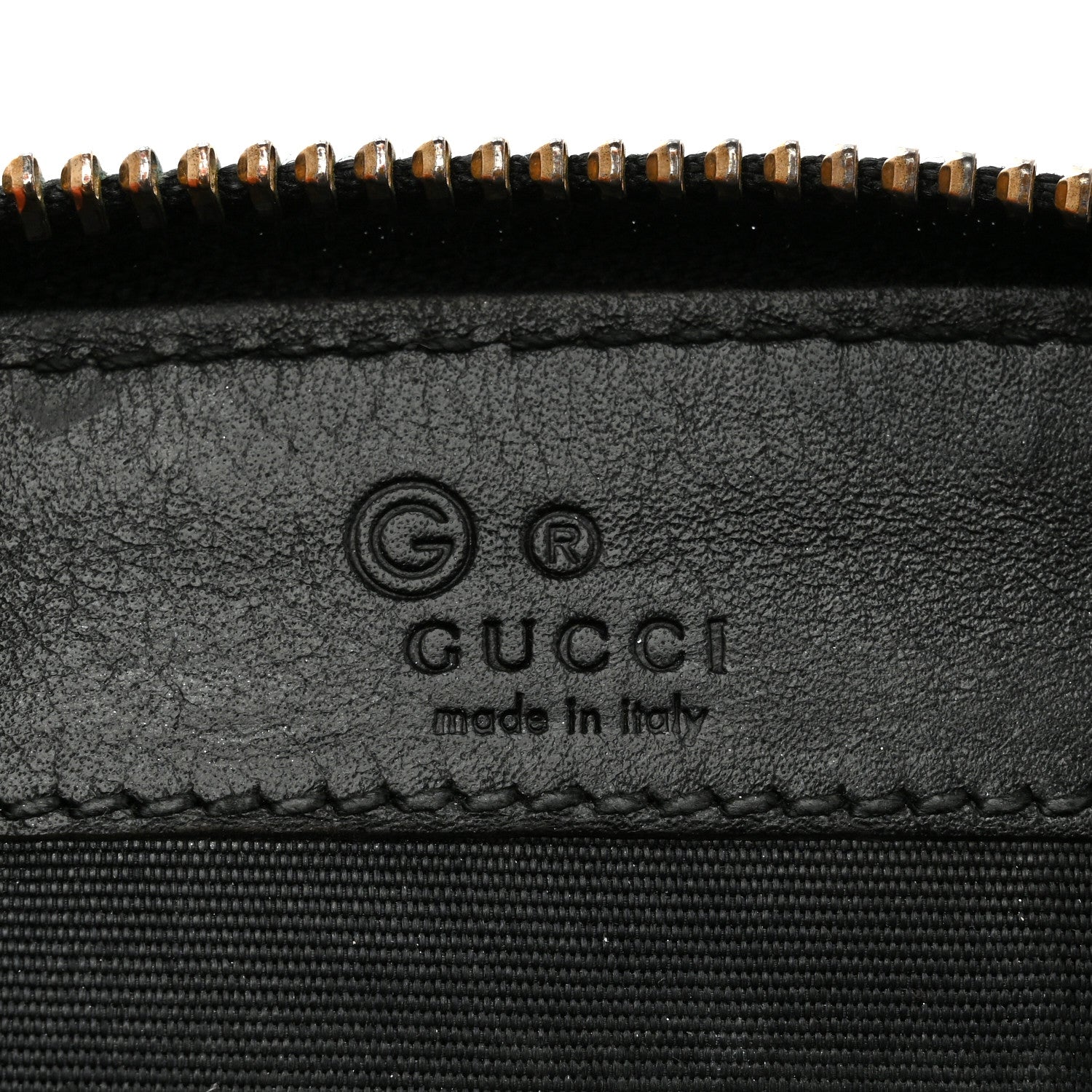 Gucci Guccissima Zip Around Coin Purse Wallet Black 6 of 8