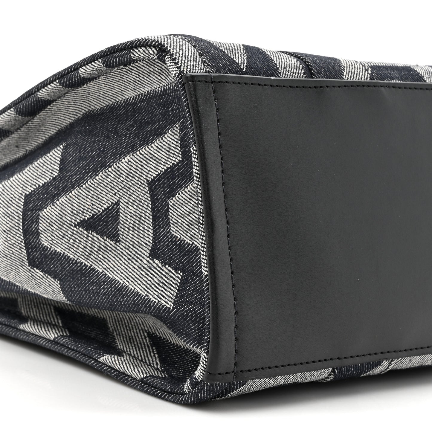 Denim Jacquard Medium The Monogram Tote Bag Denim Blue