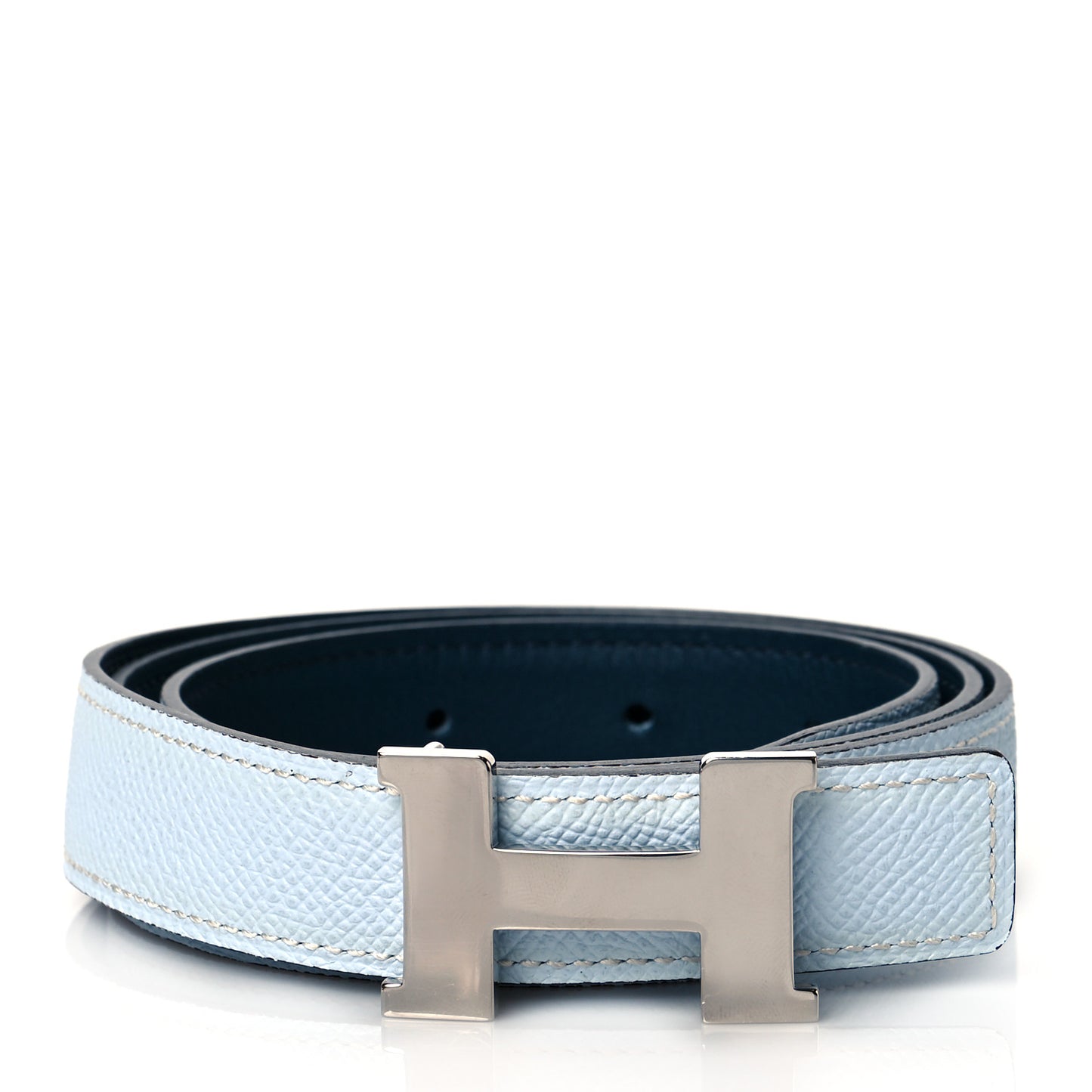Epsom Swift 24mm Mini Constance H Belt 80 Bleu Brume Navy