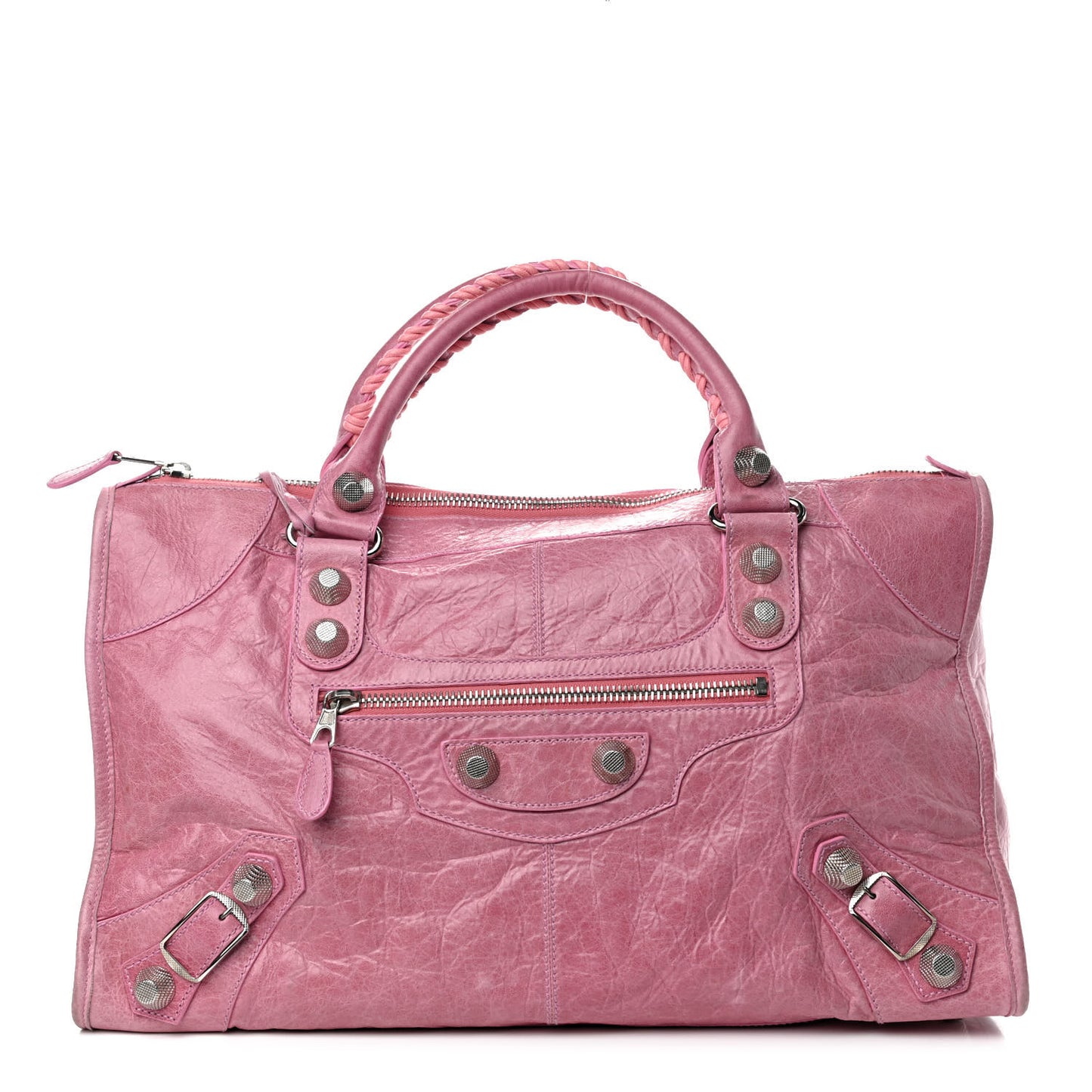 Agneau Giant 21 Silver Hardware Work Bubblegum