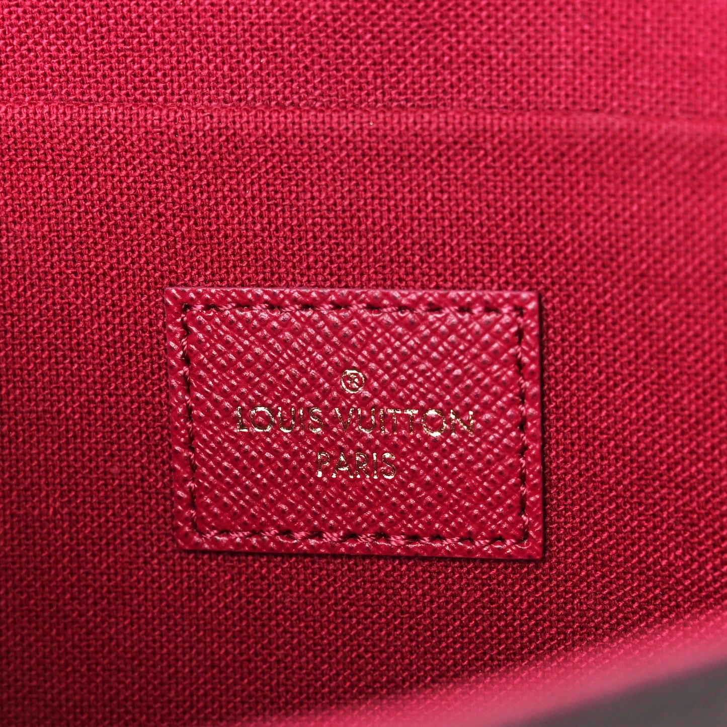 Monogram Pochette Felicie Chain Wallet Fuchsia