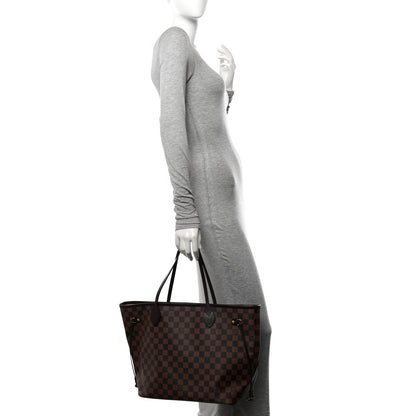 Louis Vuitton Damier Ebene Neo Neverfull MM Rose Ballerine 2 of 14