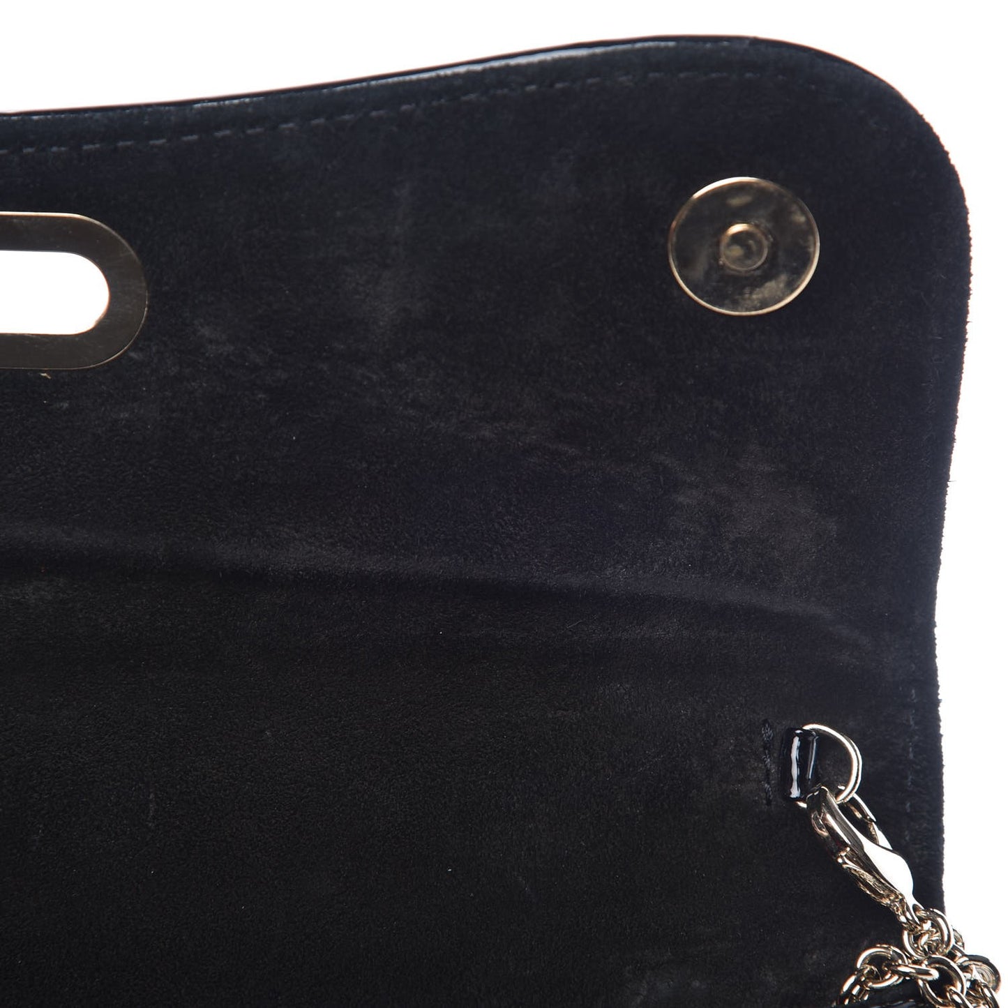 Patent Trash Riviera Clutch Black