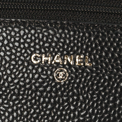 Chanel Caviar Quilted Wallet On Chain WOC Black 6 of 10