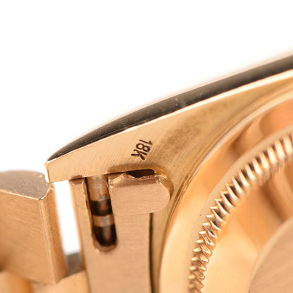 Rolex 18K Yellow Gold Diamond 36mm Oyster Perpetual Day-Date President Watch Champagne 18238 10 of 10