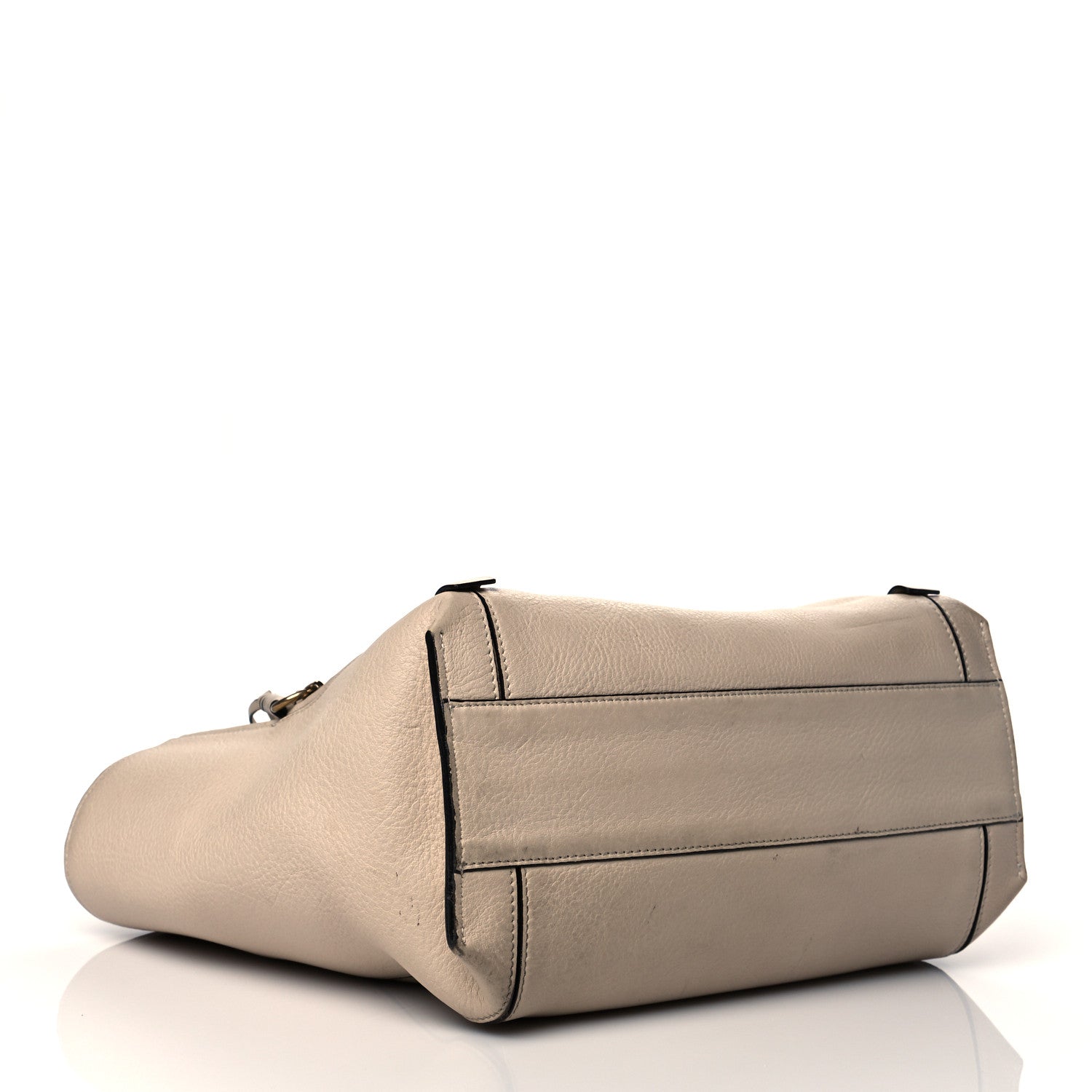 Chloe Calfskin Small Milo Shopping Tote Pearl Beige 4 of 12