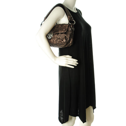 Prada Nappa Gaufre Mordore Shoulder Bag Graphite 2 of 7