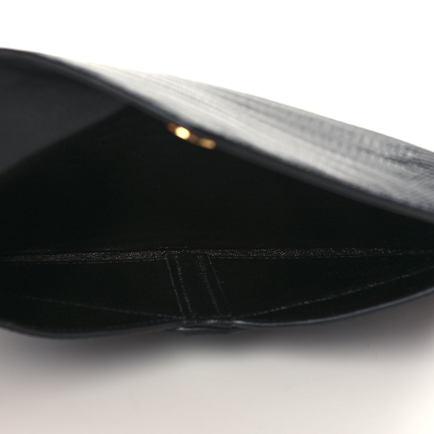 Calfskin Lizard Embossed Paloma Monogram Clutch Black