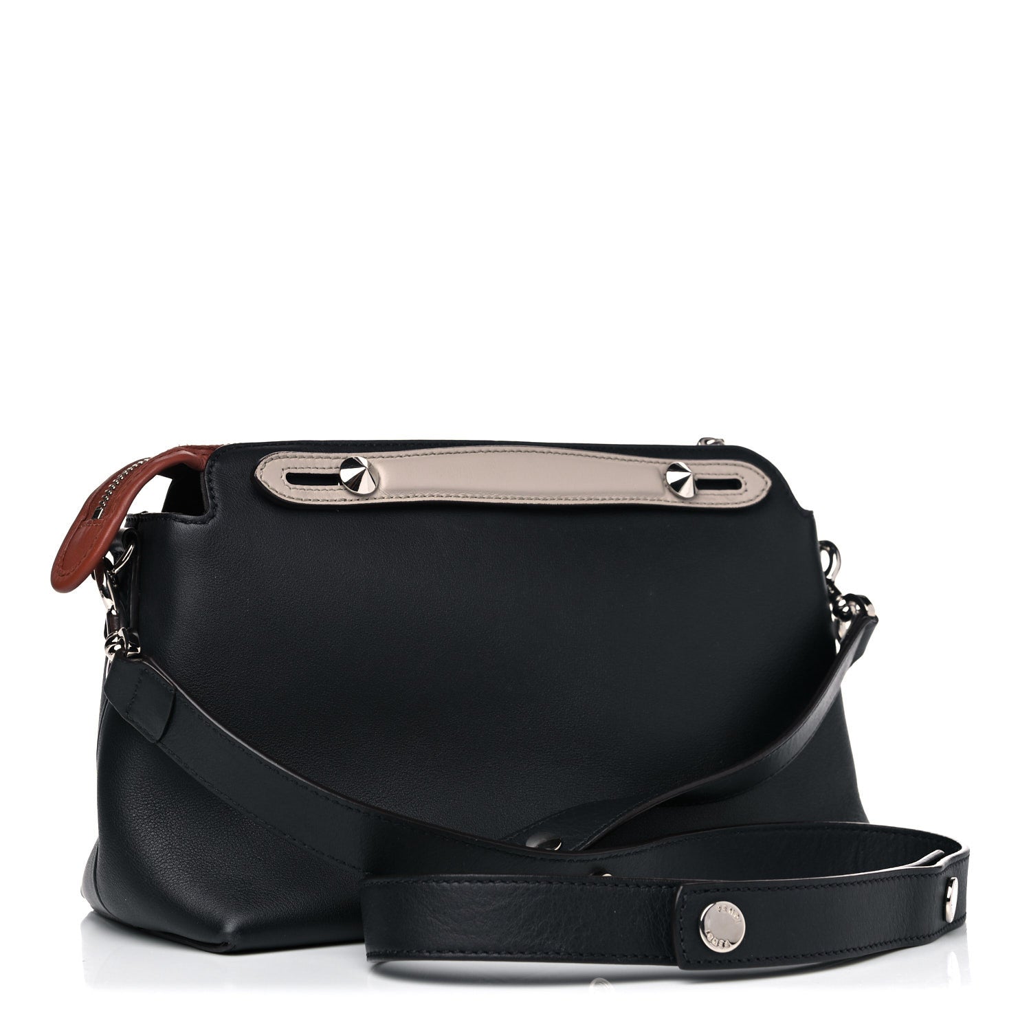 Fendi Vitello Dolce 4 Color Medium By The Way Multicolor Boston Bag Blue Notte Baby Pink 2 of 18