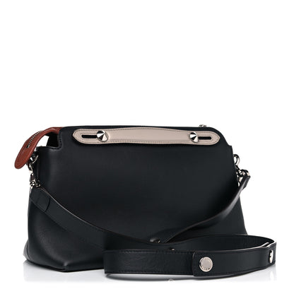 Fendi Vitello Dolce 4 Color Medium By The Way Multicolor Boston Bag Blue Notte Baby Pink 2 of 18