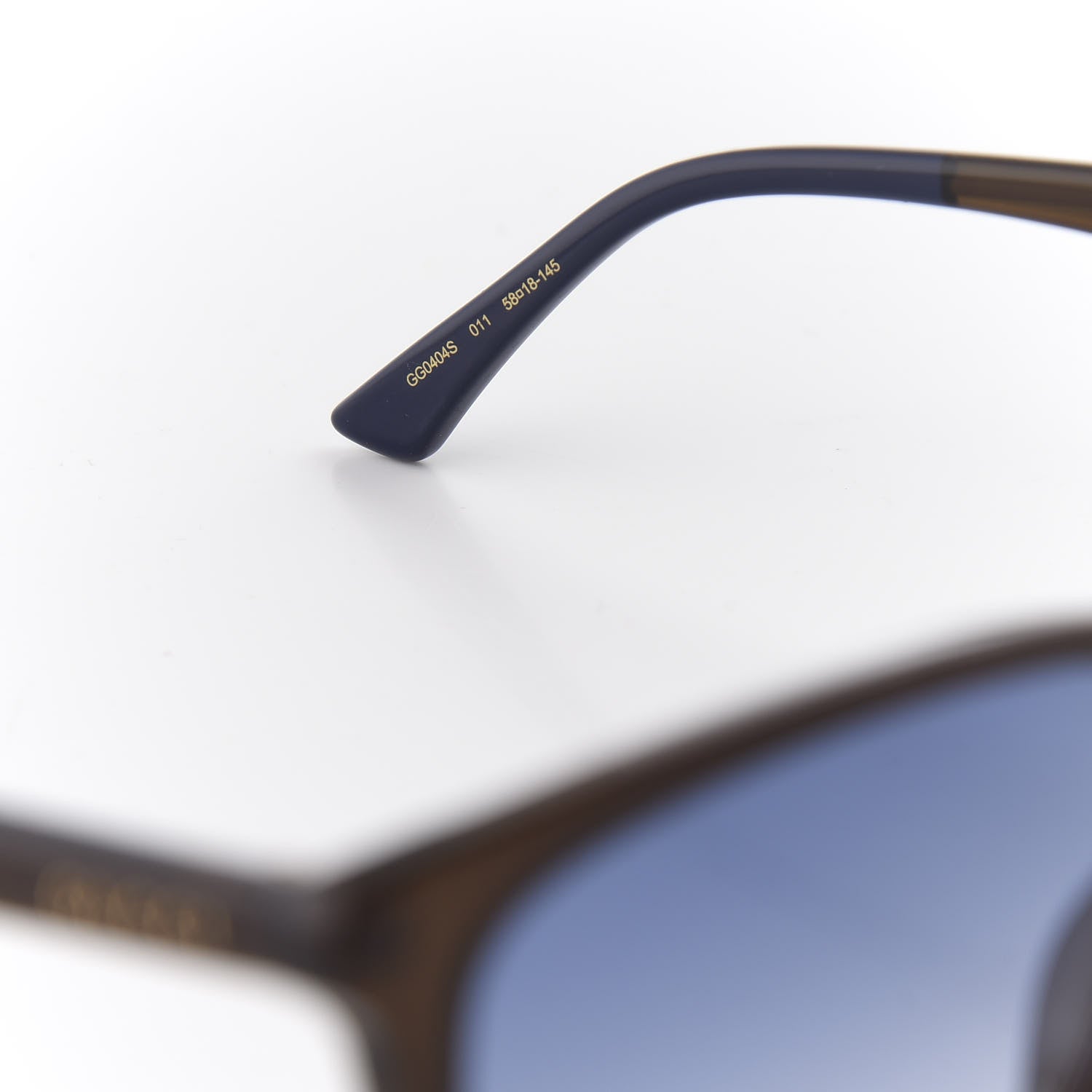 Gucci Acetate Square Frame Sunglasses GG0404S Brown 6 of 8