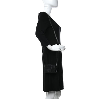 Bottega Veneta Paper Calfskin Intrecciato Cassette Black 2 of 8