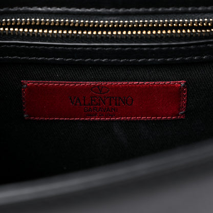Valentino Garavani Vitello Small Glam Lock Rockstud Flap Black 6 of 9