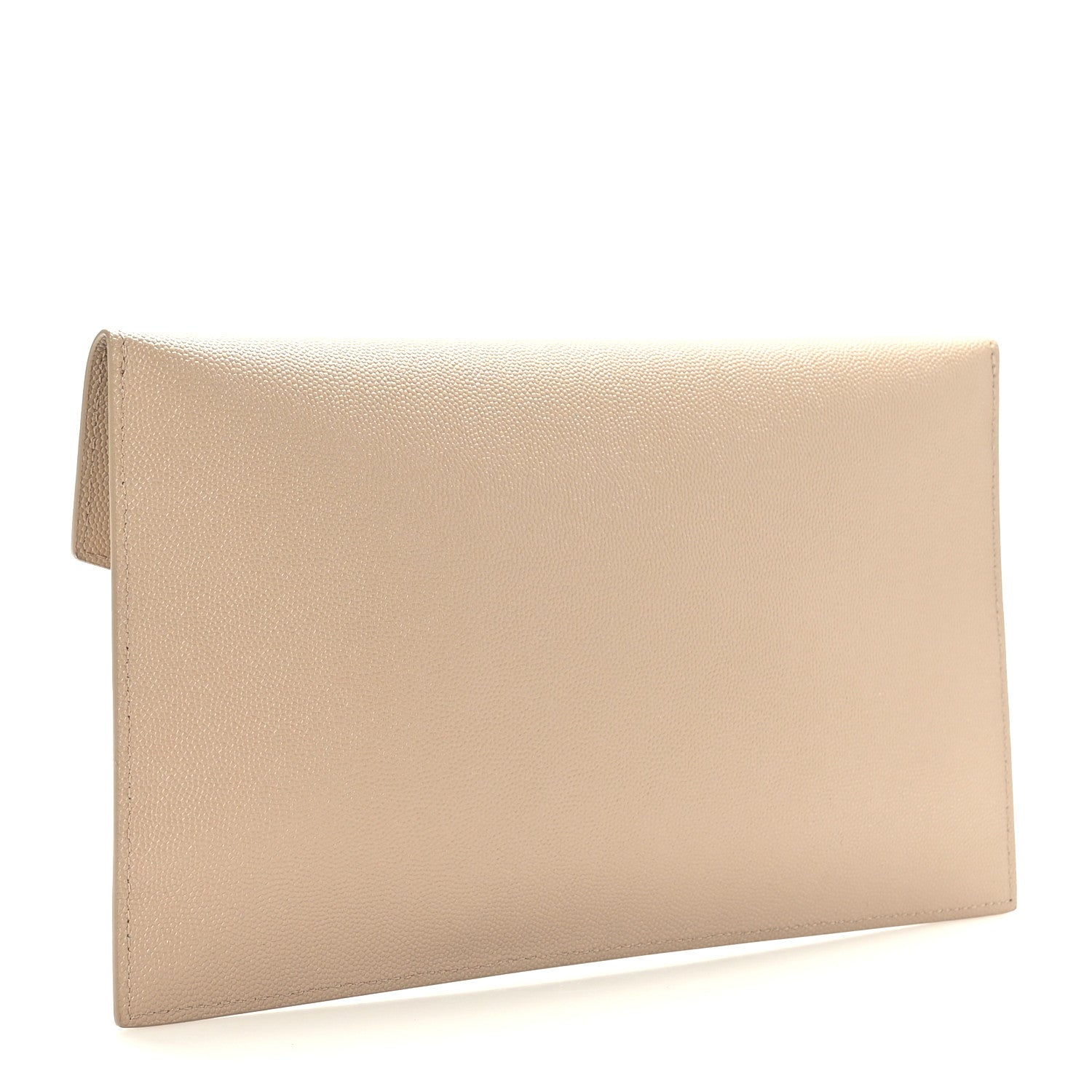 Saint Laurent Grain De Poudre Uptown Pouch Dark Beige 3 of 7