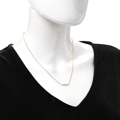 Tiffany 18K Rose Gold Tag Chain Necklace 2 of 5