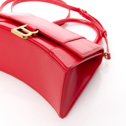 Balenciaga Shiny Box Calfskin Small Hourglass Top Handle Bag Bright Red 11 of 11