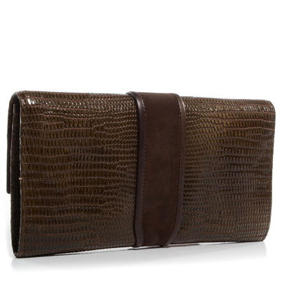 Jimmy Choo Lizard Embossed Reese Clutch 3 of 9