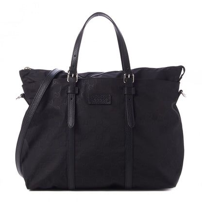 Gucci Nylon Monogram Tote Black 1 of 8
