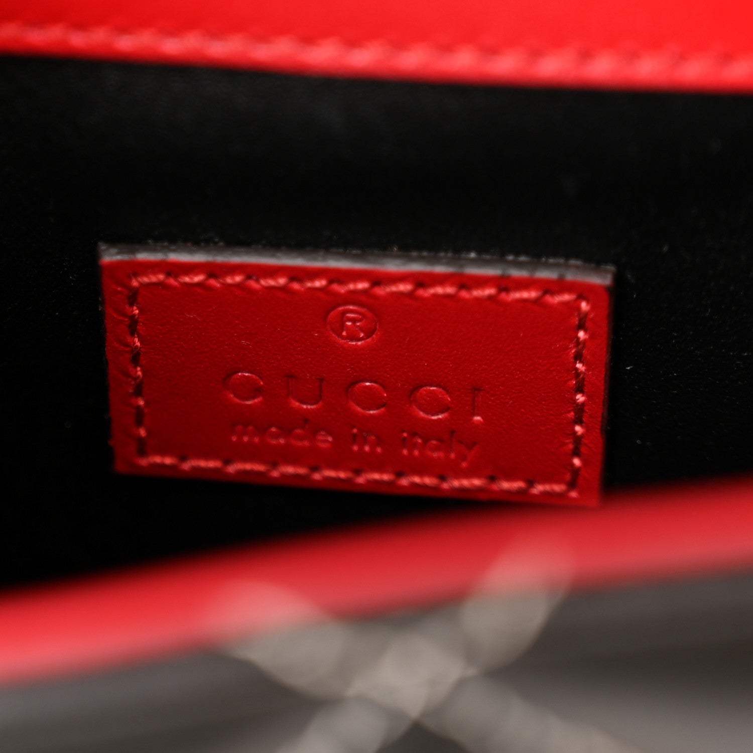 Gucci Calfskin Quilted Mini Deco Shoulder Bag Mystic White Red Black 6 of 11