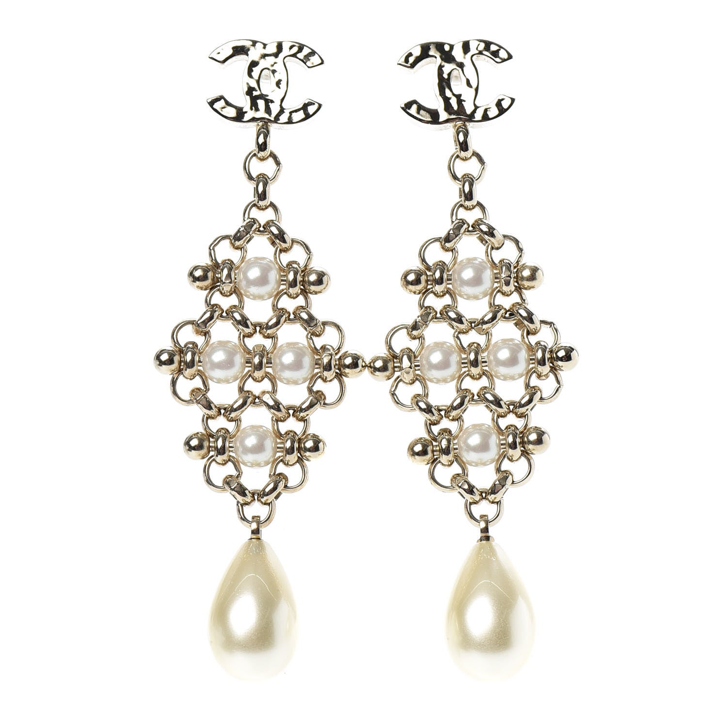 Chanel Pearl Monte-Carlo Nights Drop Earrings Gold 1 of 4