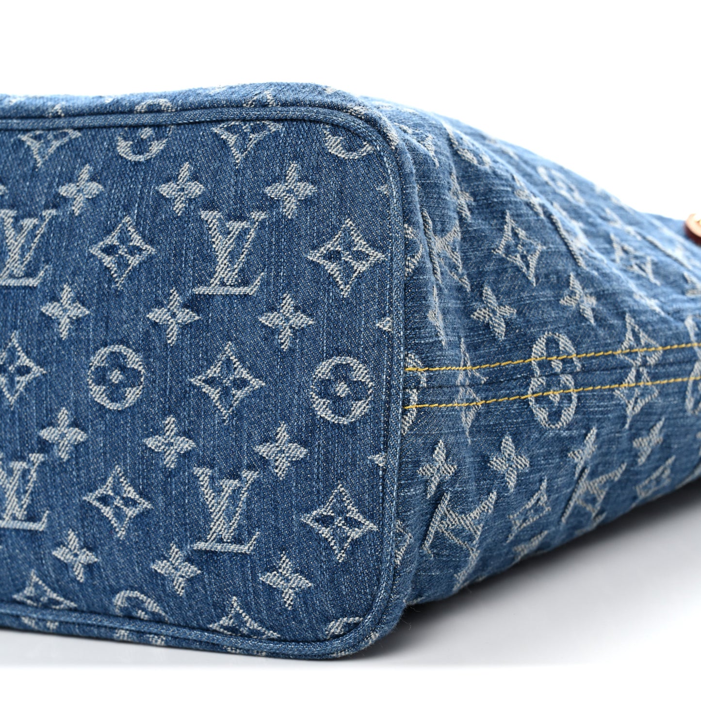 Monogram Denim Neo Neverfull MM Blue