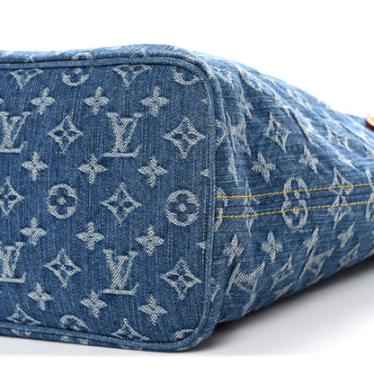 Louis Vuitton Monogram Denim Neo Neverfull MM Blue 9 of 9