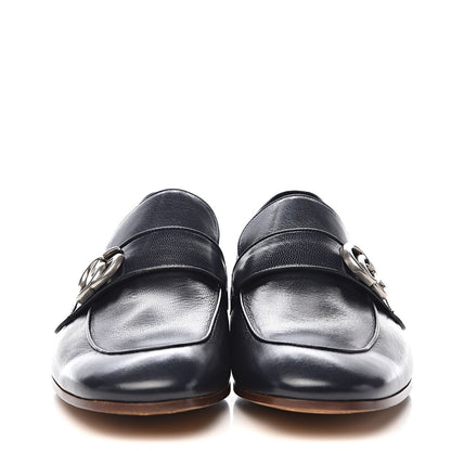 Gucci Goatskin Mens GG Loafers 8.5 Blue 2 of 13