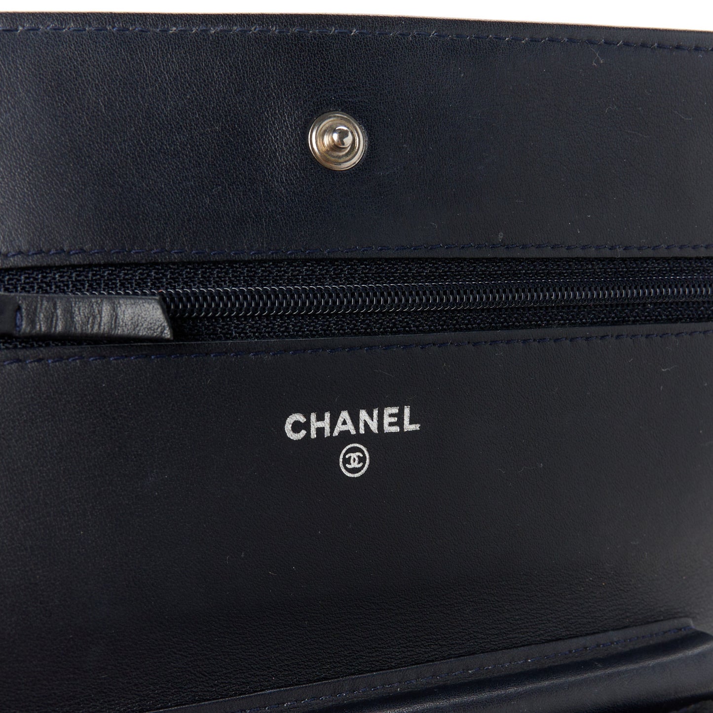 Snakeskin Wallet On Chain WOC Navy