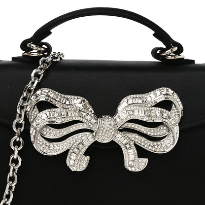 Judith Leiber Satin Crystal Bow Top Handle Black 7 of 10