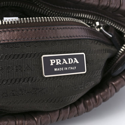 Prada Nappa Gaufre Mordore Chain Bag Brown 6 of 11