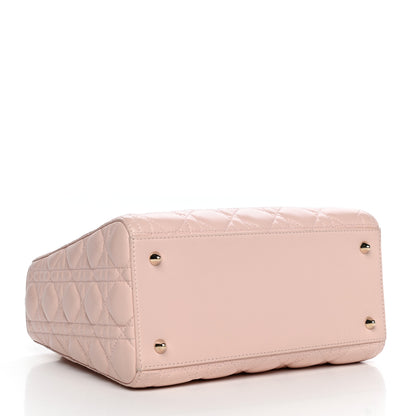 Christian Dior Lambskin Cannage Medium Lady Dior Light Pink 4 of 10