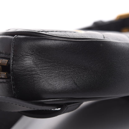 Gucci Calfskin Matelasse GG Marmont Belt Bag 95 38 Black 8 of 10
